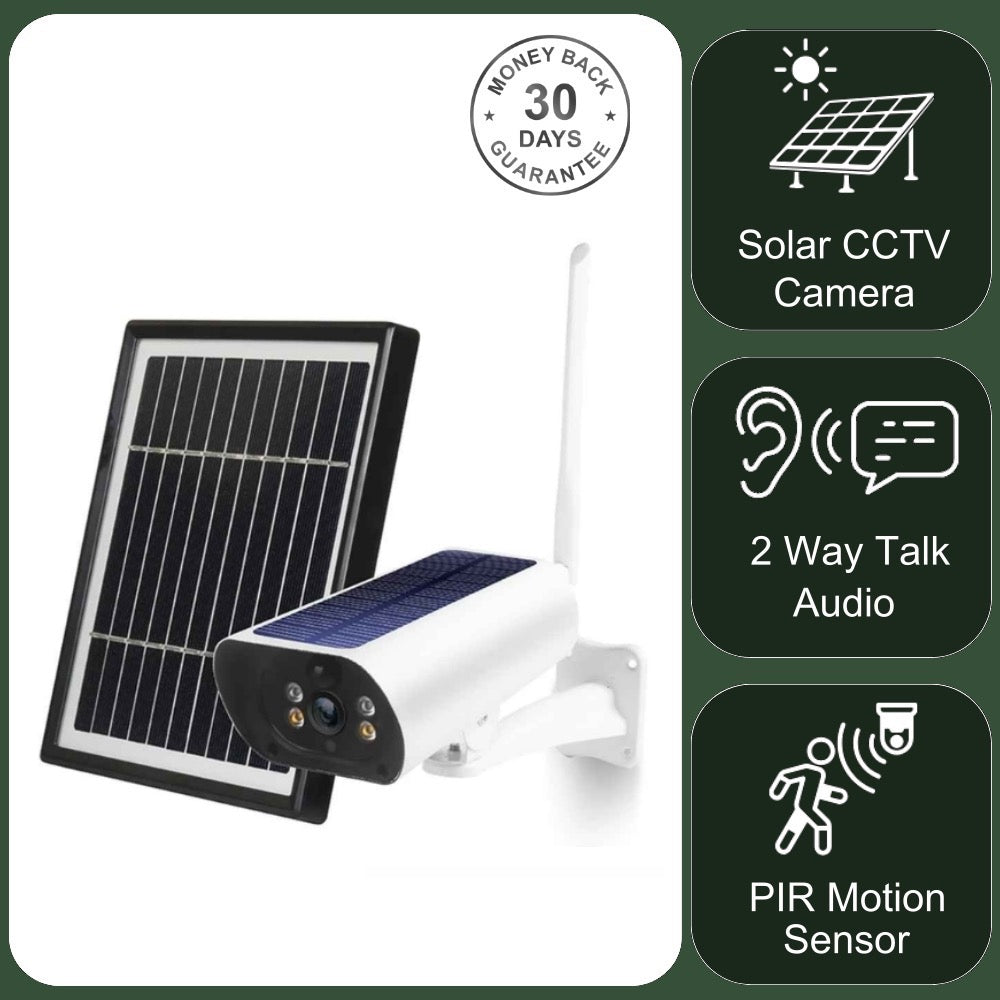 Y9 Wireless 4G Wifi Solar Power Wire Free Video Camera CCTV Security All Year Round