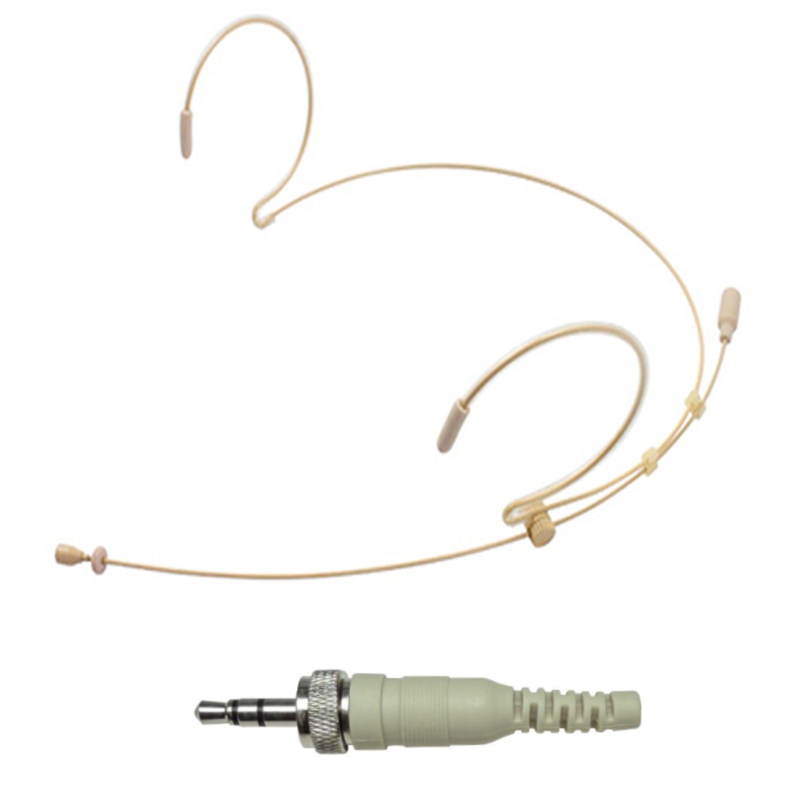 Lemo 3 Pin Double Ear Hook Headset Microphone for Sennheiser Body Pack Transmitter SK EW EK G AVX XSW Series