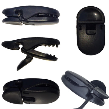 5x Replacement Microphone Headphone Clip Mount 1mm 2mm Cable Wire Strong Clamp