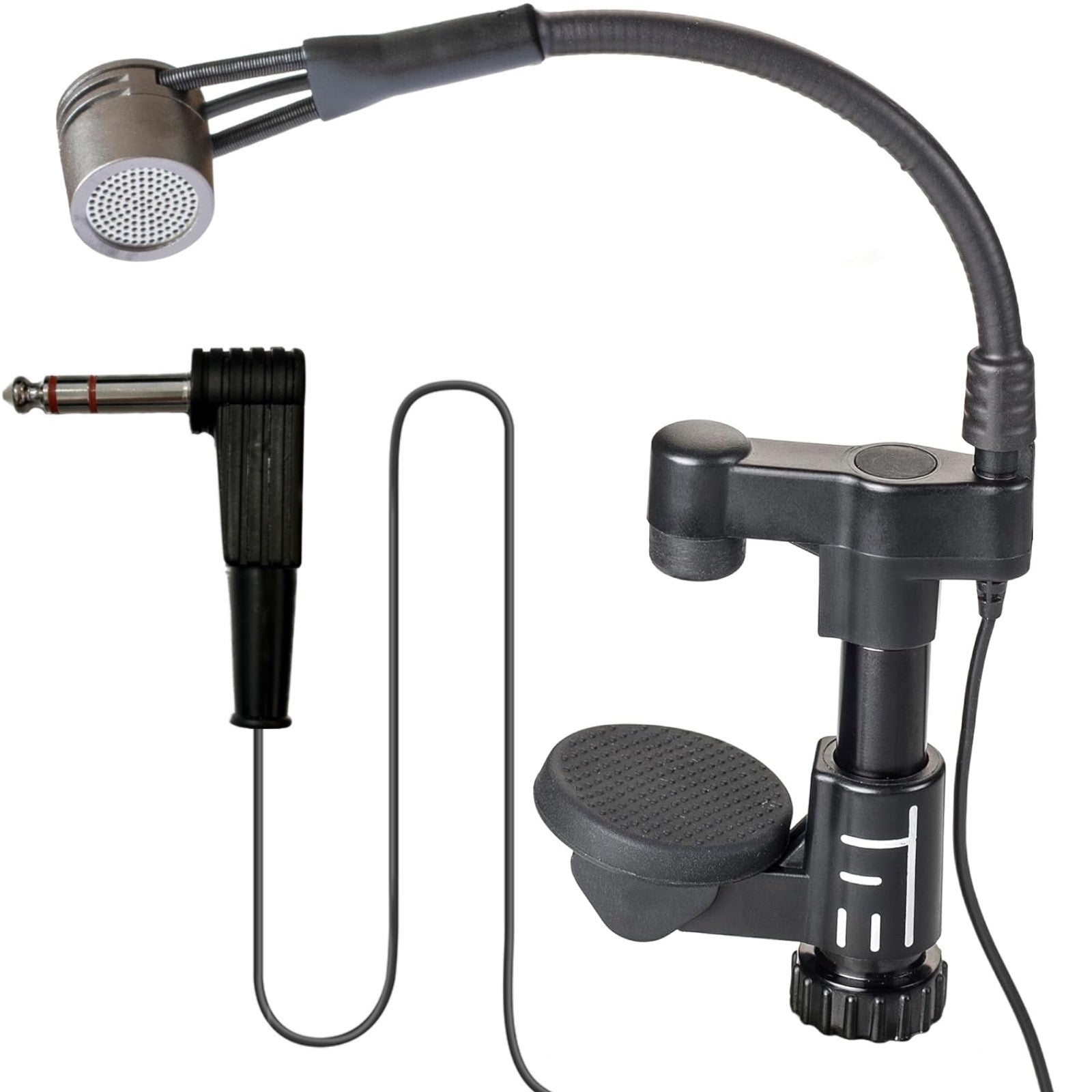 String Instrument Cardioid Microphone with Flexible Gooseneck for use with Belt Pack Transmitters