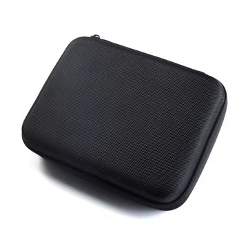 Microphone Protective Case 16cm x 12cm x 6cm Black Hard Shell for Double Ear Hook and Lavaliere Mics