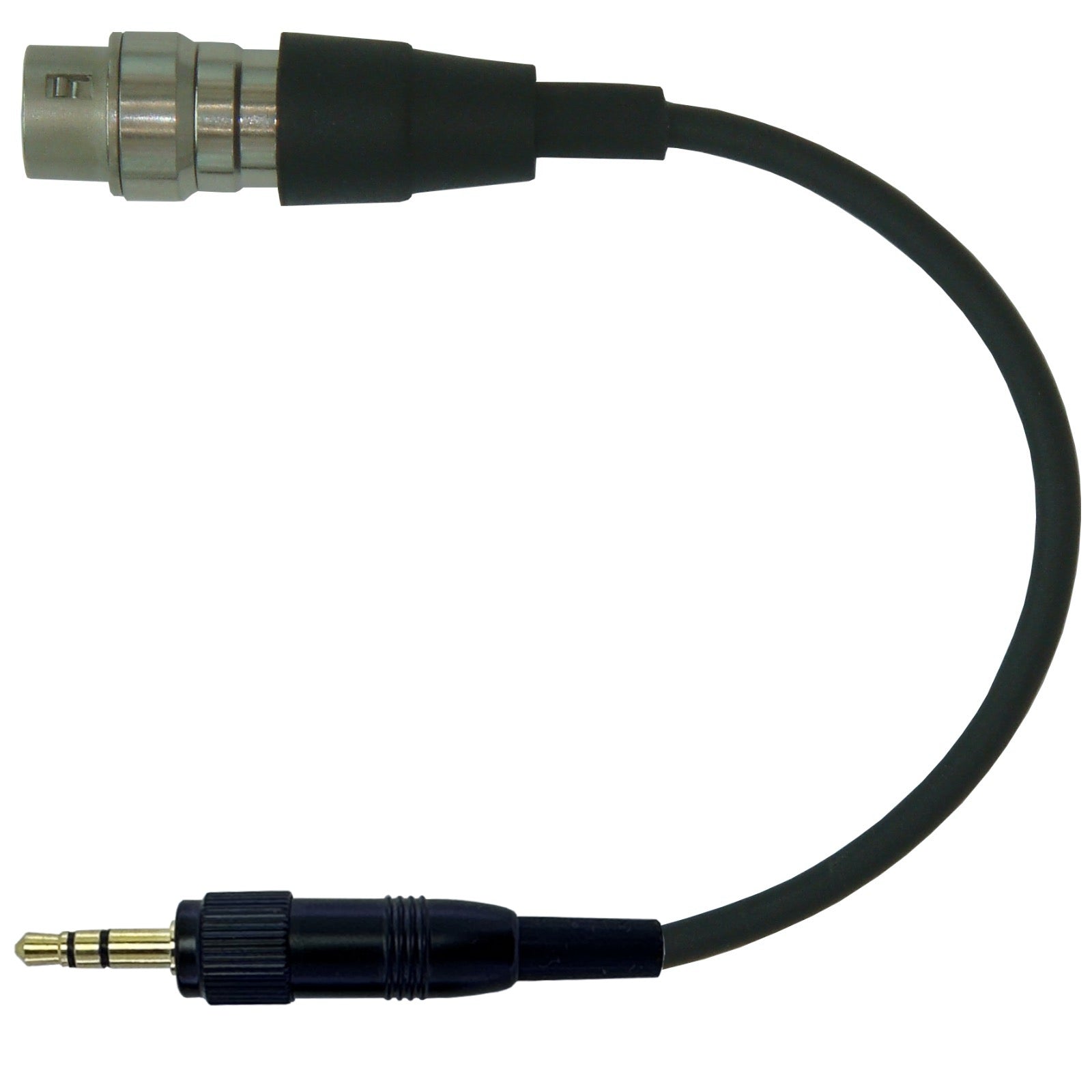 Microphone Adapter Convert Lavalier Ear-hook Headworn Mic to Sennheiser 3.5mm Jack Body Pack Transmitter