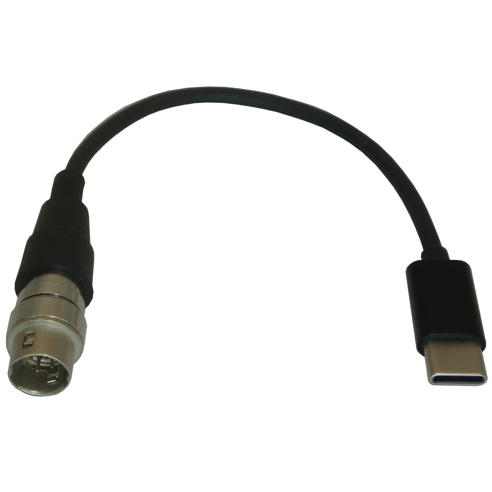 Type-C USB Microphone Adapter for Smartphone Tablet to Convert Lavalier Ear-hook Headworn Instrument Mic