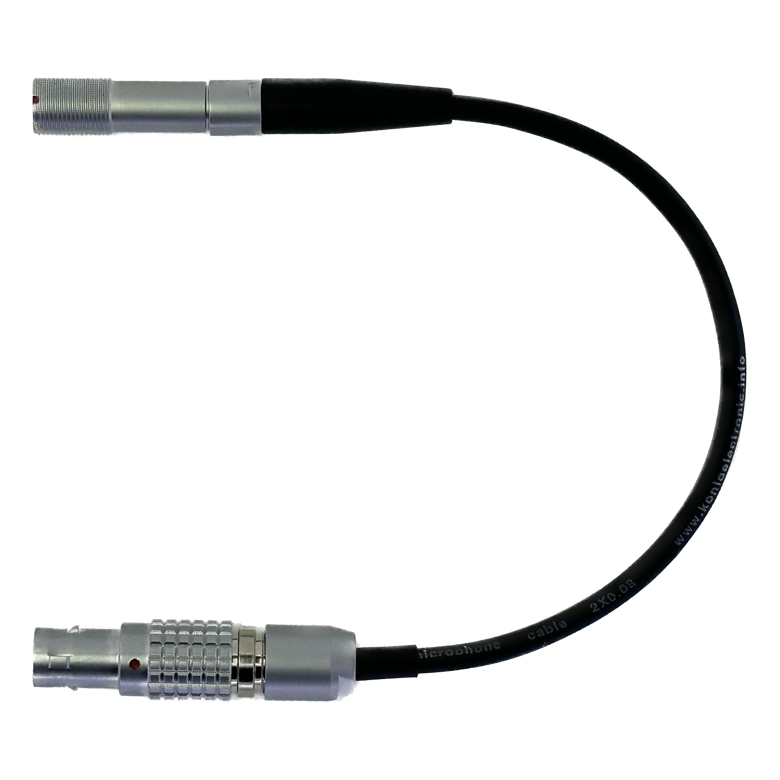 Lemo 4 Pin Microphone Adapter to Convert Lavalier Ear-hook Headworn Body-pack Transmitter Mic