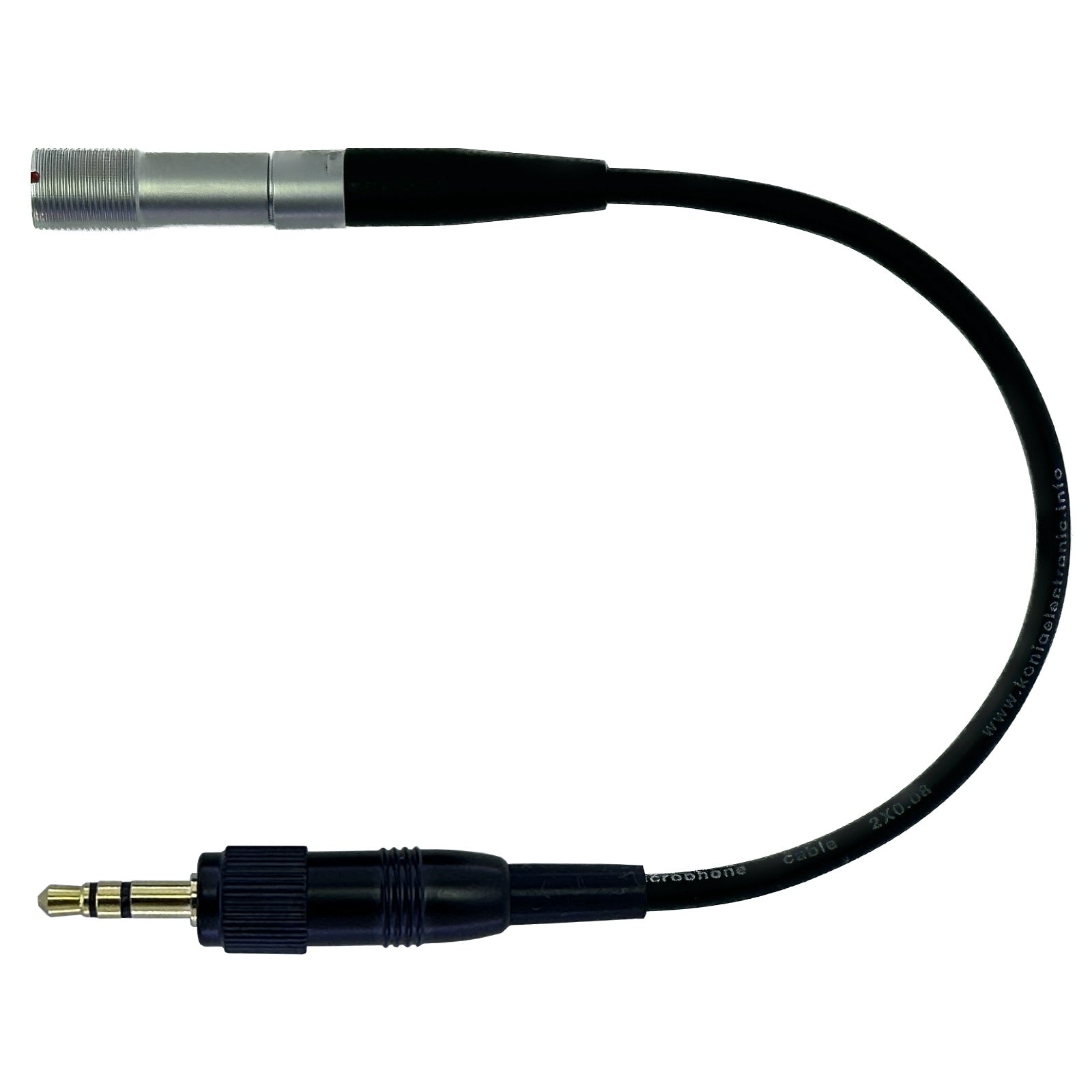 Microphone Adapter Convert Lavalier Ear-hook Headworn Mic to Sennheiser 3.5mm Jack Body Pack Transmitter