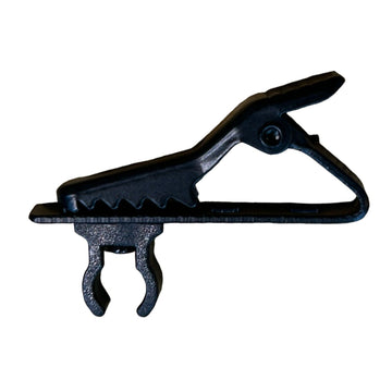 Replacement Microphone Clip for Lavaliere Lapel 6mm Diameter Metal Clasp Plastic Mount Grip