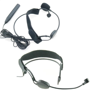 Unidirectional Condenser XLR Head Worn Microphone Headset Phantom Power 48v for Mixer Amplifier