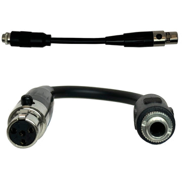 Sennheiser to Shure Microphone Adapter 3.5mm Locking Jack Plug to TA4F 4 Pin Mini XLR Transmitter