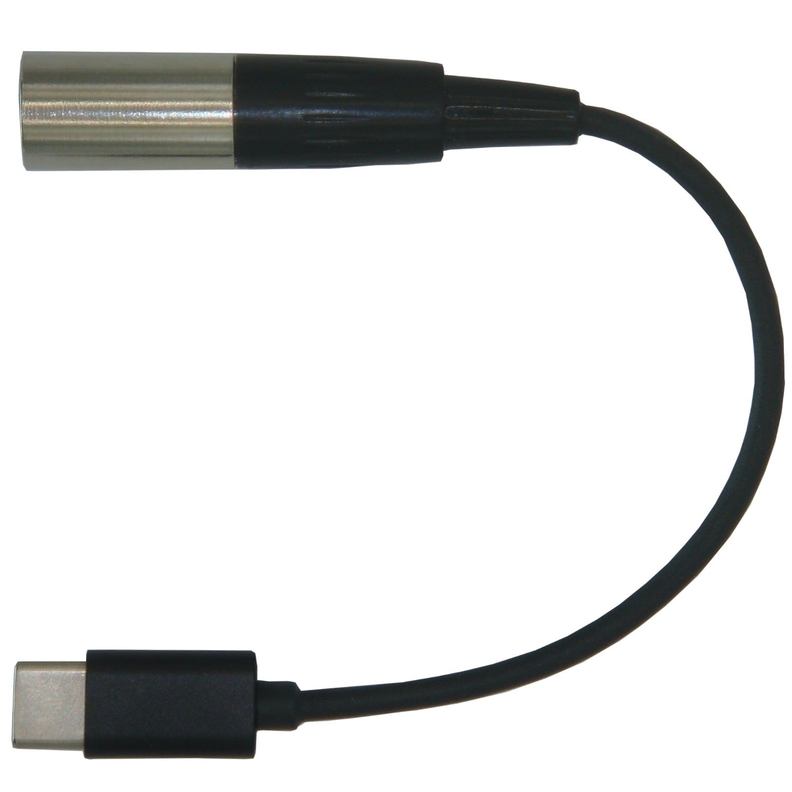 Type-C USB Microphone Adapter for Smartphone Tablet to Convert Lavalier Ear-hook Headworn Instrument Mic