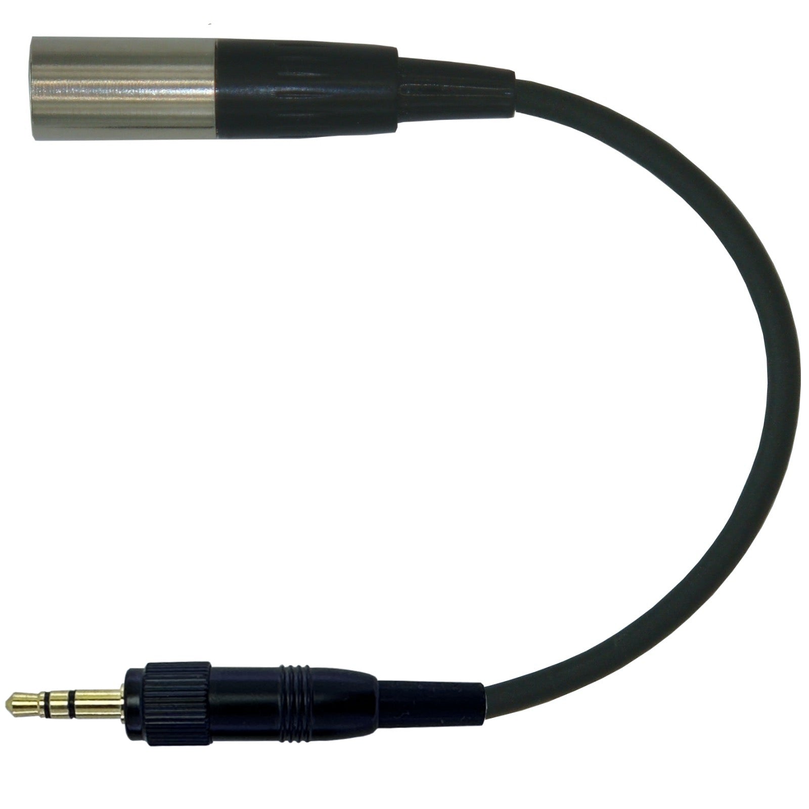 Microphone Adapter Convert Lavalier Ear-hook Headworn Mic to Sennheiser 3.5mm Jack Body Pack Transmitter