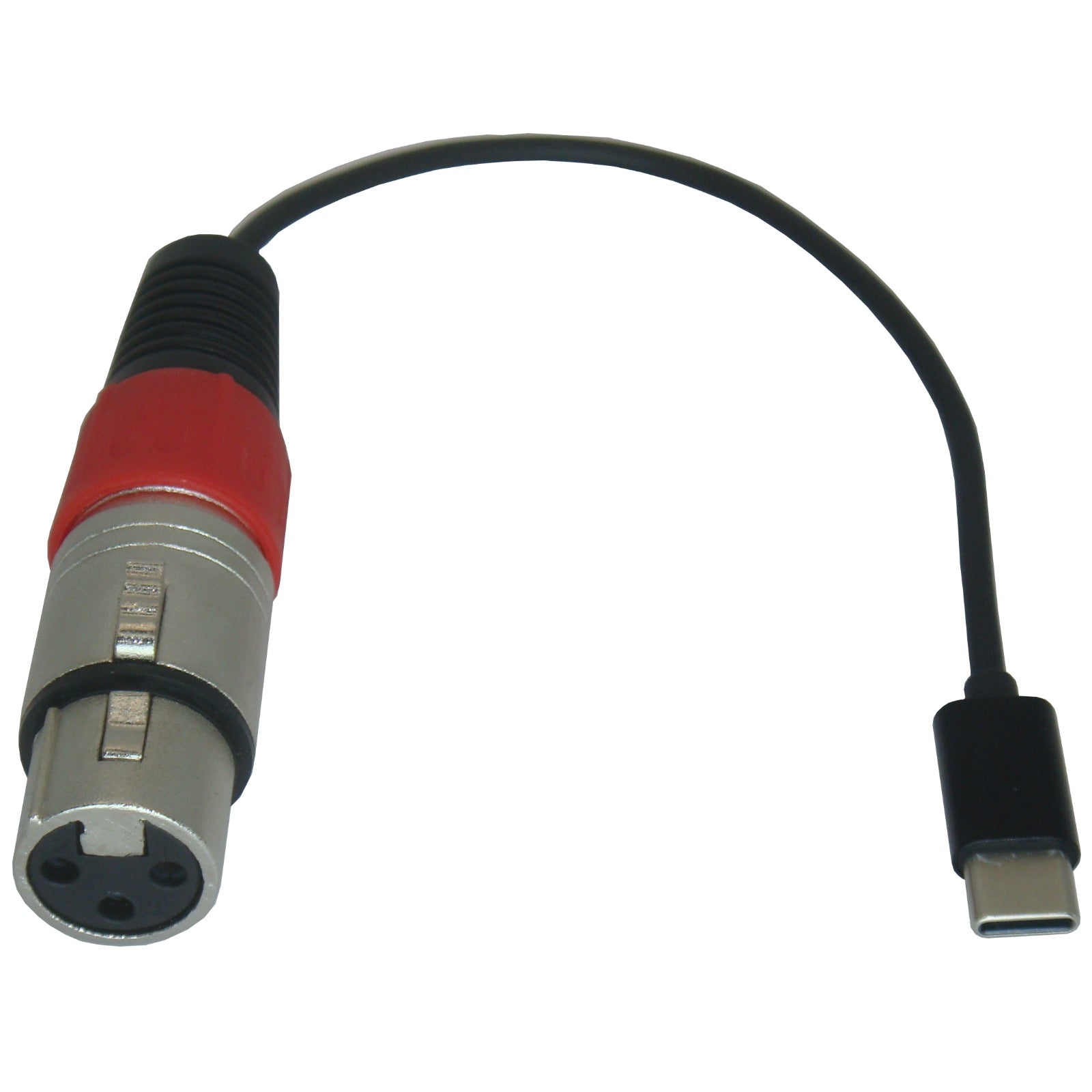 Type-C USB Microphone Adapter for Smartphone Tablet to Convert Lavalier Ear-hook Headworn Instrument Mic