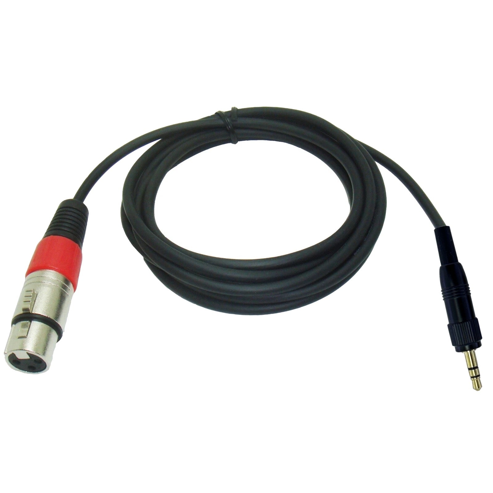 3 Pin XLR to 3.5mm Locking Jack Plug Adapter for Sennheiser Receiver Wireless Microphone