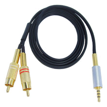 2x RCA Phono to 3.5mm TRRS Jack Microphone Recording Lead DJ Mixer Streaming Cable for iPhone & Android