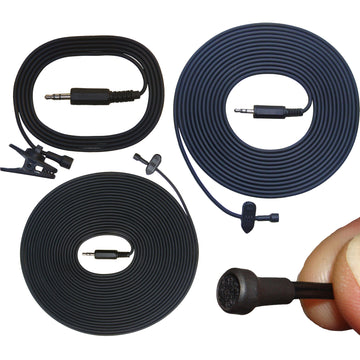 Low Cost Lavaliere Lapel Omni-Directional Microphone 3.5mm TRS Stereo Jack Plug for PC Digital Recorder