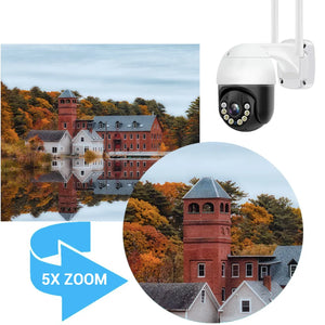 8MP Ai Human Track PTZ Camera Ultra HD Day / Night Vision H.265 Video Recorder
