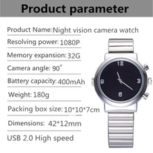 Spy Video Watch Camera 1080p Full HD Motion Detection & Sound Recorder & 12MP Photo