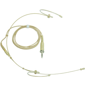 Double Ear Hook Microphone for Sony UTX WRT 3.5mm Jack & 4 Pin Hirose Transmitters