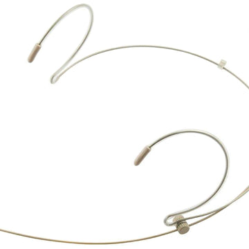 Beige Double Ear Hook Headset Microphone for TOA WM Wireless Body Pack Transmitter Slimline 3.5mm Jack Plug