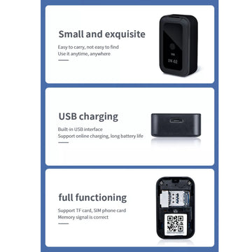 Miniature Wireless GSM Audio Monitor Listening Device Sound Recorder & GPS Tracker Locater