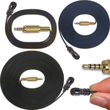 Smartphone Lavaliere Lapel Microphone Omni/Uni-Directional 3.5mm TRRS Jack Plug