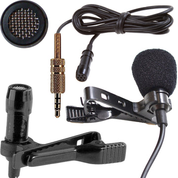 Smartphone Lavaliere Lapel Microphone Omni/Uni-Directional 3.5mm TRRS Jack Plug