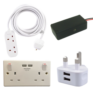 Premium Wireless GSM Audio Monitor Sound Activated Voice Recorder in Extension Lead Wall Socket USB Charger