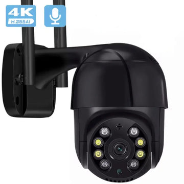 Auto Human Tracking 8MP 4K CCTV Camera Wireless Wi-Fi Night Vision Outdoor PTZ Video Recorder
