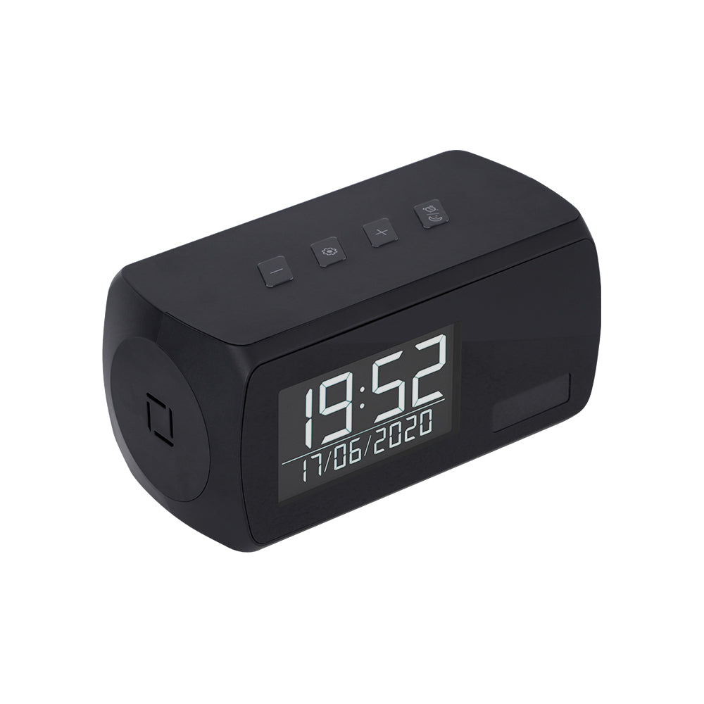 LED Clock Camera Wireless WiFi 1080p HD Video Recorder Night Vision 1 Year Battery Standby