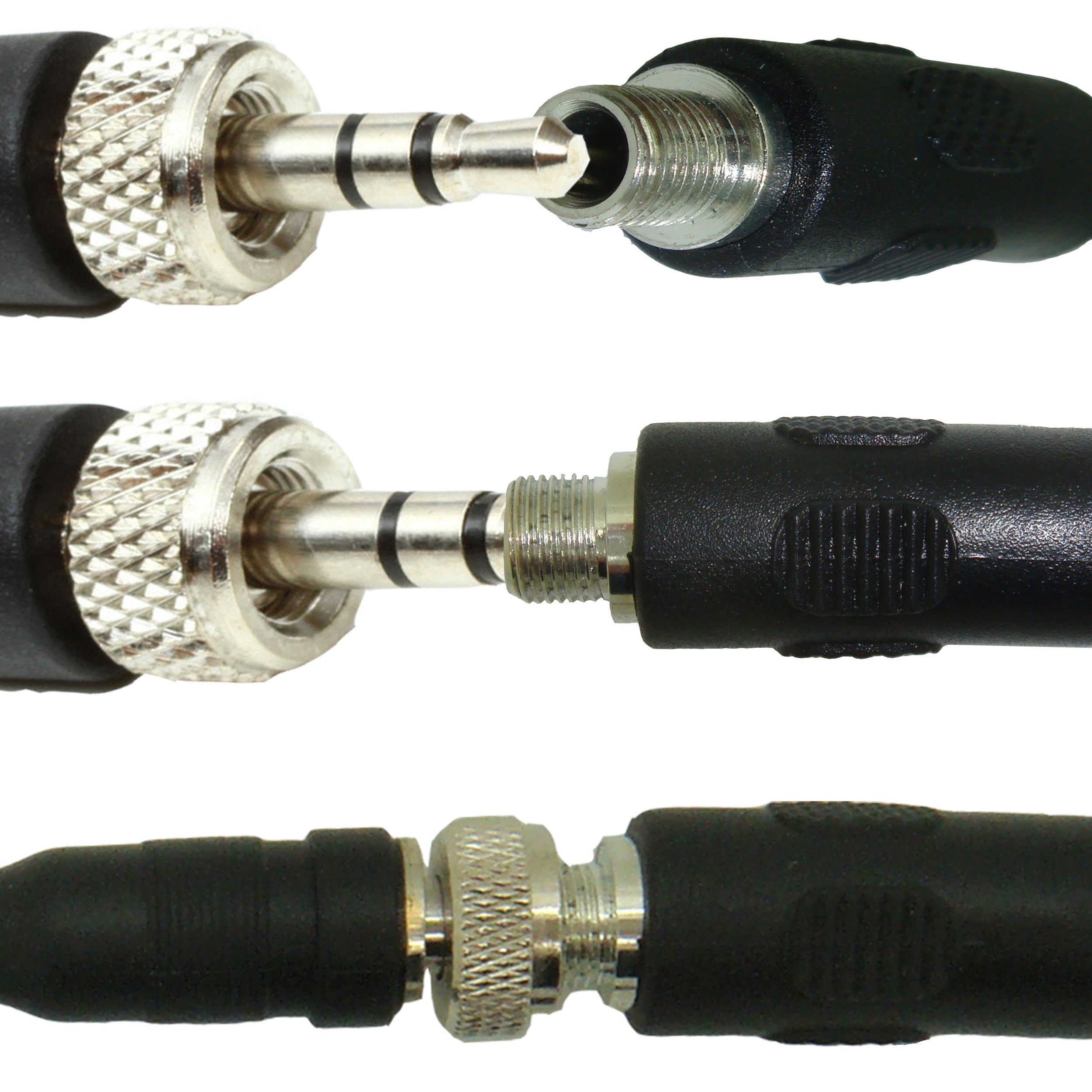 Sennheiser 3.5mm Jack Microphone Adapter to Convert Lavalier Ear-hook Headworn Body Pack Transmitter Mic