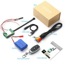 Radio Controlled (key fob) 4K UHD Wireless Wi-Fi Mini Pin Hole Spy Camera Video Recorder DIY Module Kit