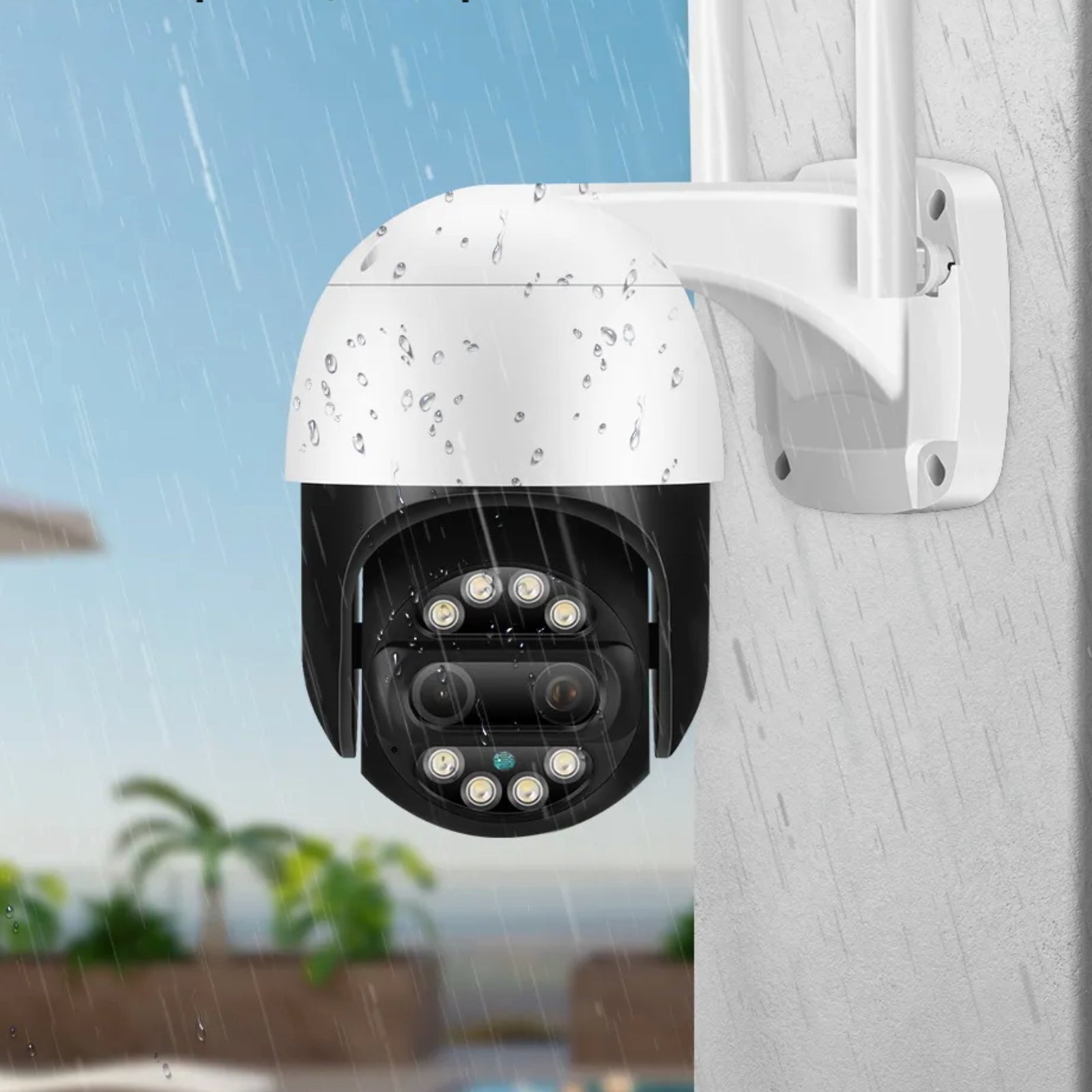 Auto Human Tracking 8MP 4K CCTV Camera Wireless Wi-Fi Night Vision Outdoor PTZ Video Recorder