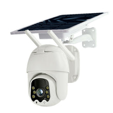 4G WiFi Solar Power Dome Camera Wireless Video CCTV PTZ 2 Way Audio PIR Night Vision