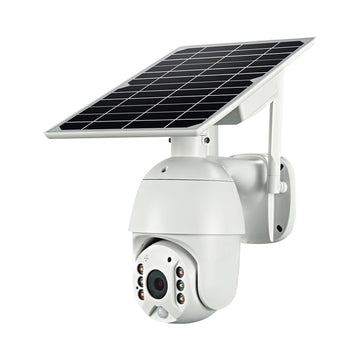 Solar Power Dome Camera Wi-Fi & 4G LTE IP Network CCTV Security 2 Way Audio PIR Night Vision