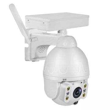 Solid Metal 4G Solar Camera Pan Tilt Zoom PTZ Wireless CCTV Video 2 Way Audio Night Vision