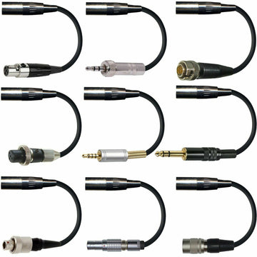 Shure Microphone Adapter 4 Pin Mini XLR Lavaliere Ear-Hook Headmic For Body Pack Transmitters