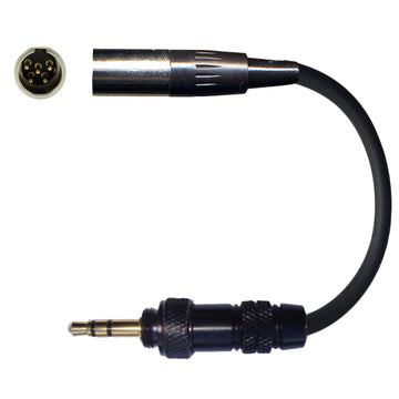 Lectrosonics Microphone Adapter to Convert 5 Pin Mini XLR Lavaliere Ear-Hook for Body Pack Transmitter