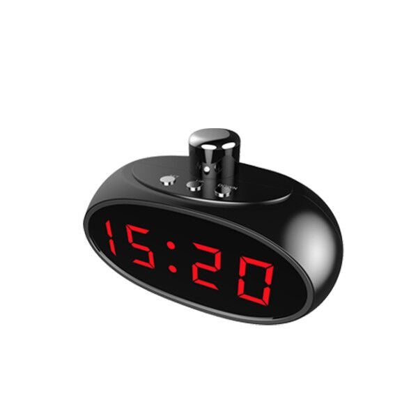 LED Clock Camera HD Video Recorder 330º Horizontal Pan Motion Detection and Sound