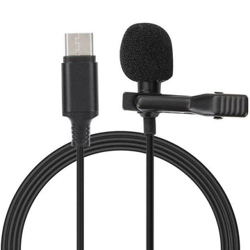 Type-C Lavaliere Microphone for iPhone iPad Android and Tablet 2m 4m and 6m Cable Length