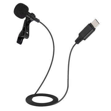 Type-C Lavaliere Microphone for iPhone iPad Android and Tablet 2m 4m and 6m Cable Length