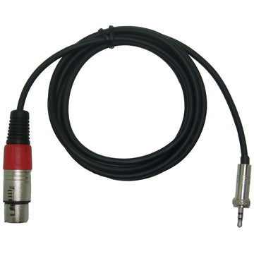 3 Pin XLR to 3.5mm Locking Jack Plug Adapter for Sennheiser Receiver Wireless Microphone