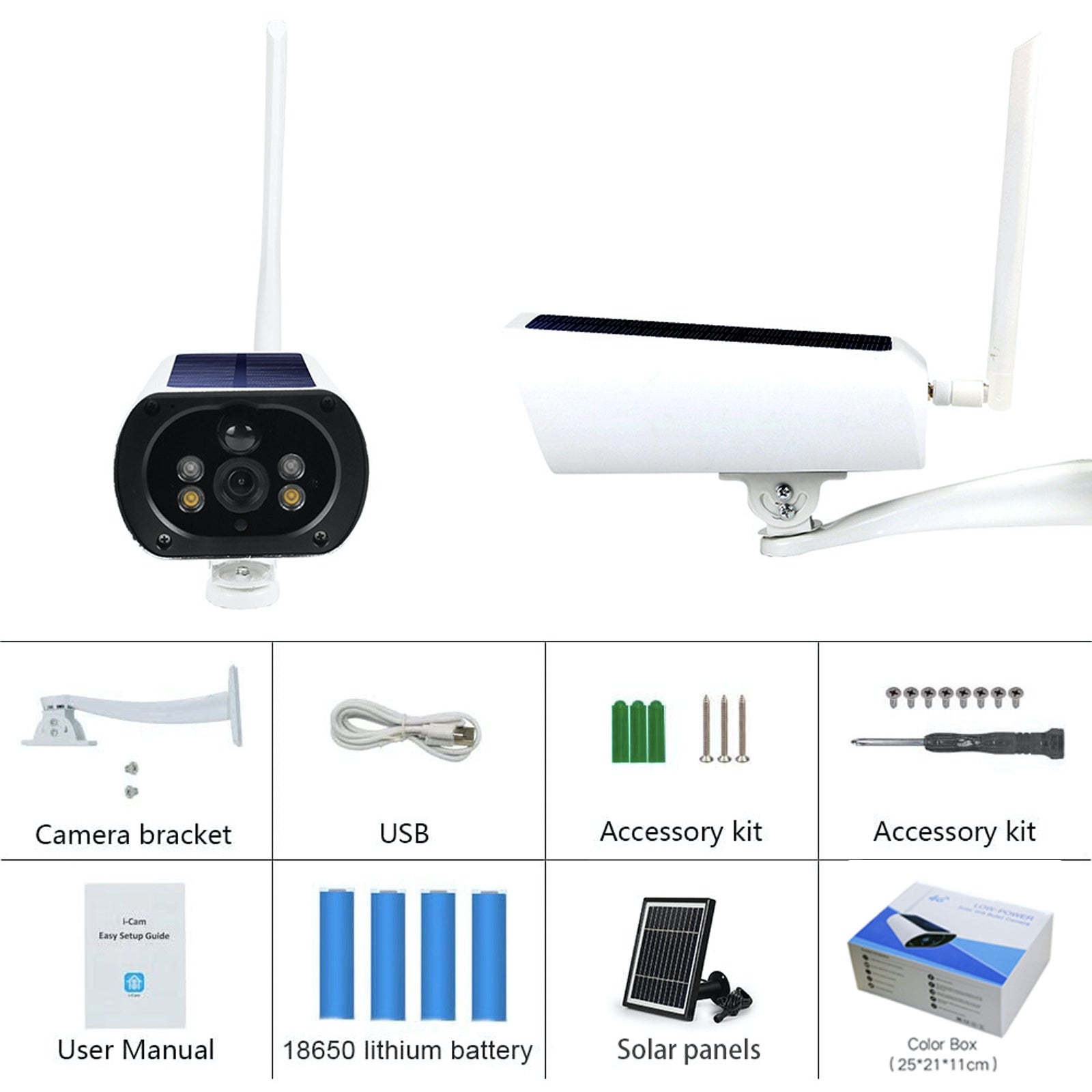Y9 Wireless 4G Wifi Solar Power Wire Free Video Camera CCTV Security All Year Round