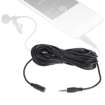 Smartphone Extension Lead 3.5mm TRRS Jack Plug 6 Metre 20ft Cable Length