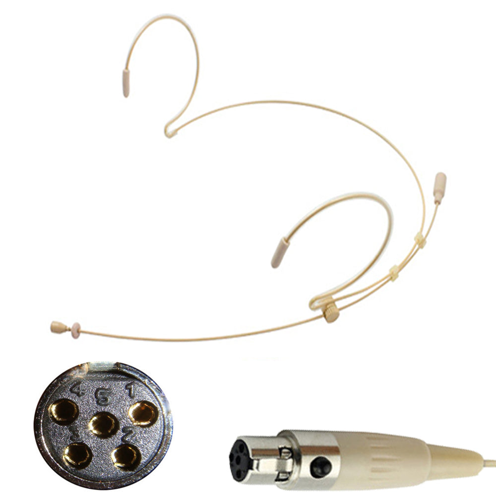 Micronic BPE3 Double Ear Hook Microphone Ultra Light Weight Steel Frame for Body Pack Transmitters