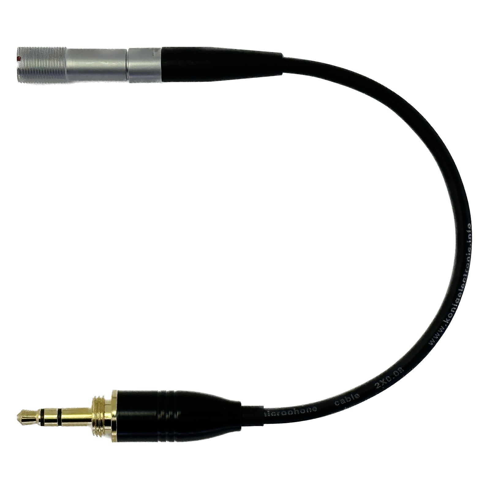Microphone Adapter to Convert Shure DH5 Headset with Lemo 3 or 4 pin mini XLR Connector