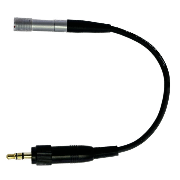 Microphone Adapter to Convert Shure DH5 Headset with Lemo 3 or 4 pin mini XLR Connector