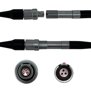 Lemo 3 Pin Microphone Adapter to Convert Lavalier Ear-hook Headworn Body Pack Transmitter Mic