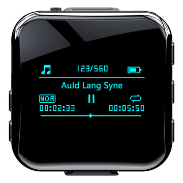 Mini Clip-On Recorder Bluetooth MP3 Player 8GB Digital Voice Noise Reduction 1536kbps Bit Rate