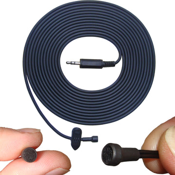 Low Cost Lavaliere Lapel Omni-Directional Microphone 3.5mm TRS Stereo Jack Plug for PC Digital Recorder