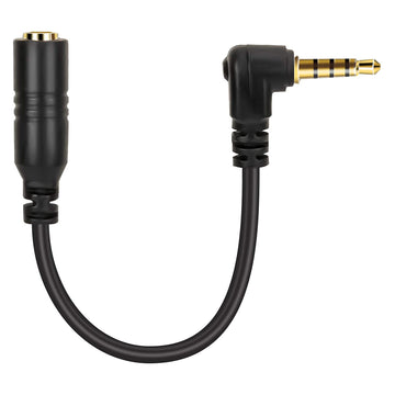 Smartphone or Tablet Microphone Adapter 3.5mm TRS Female Jack Socket to TRRS Male Jack Plug