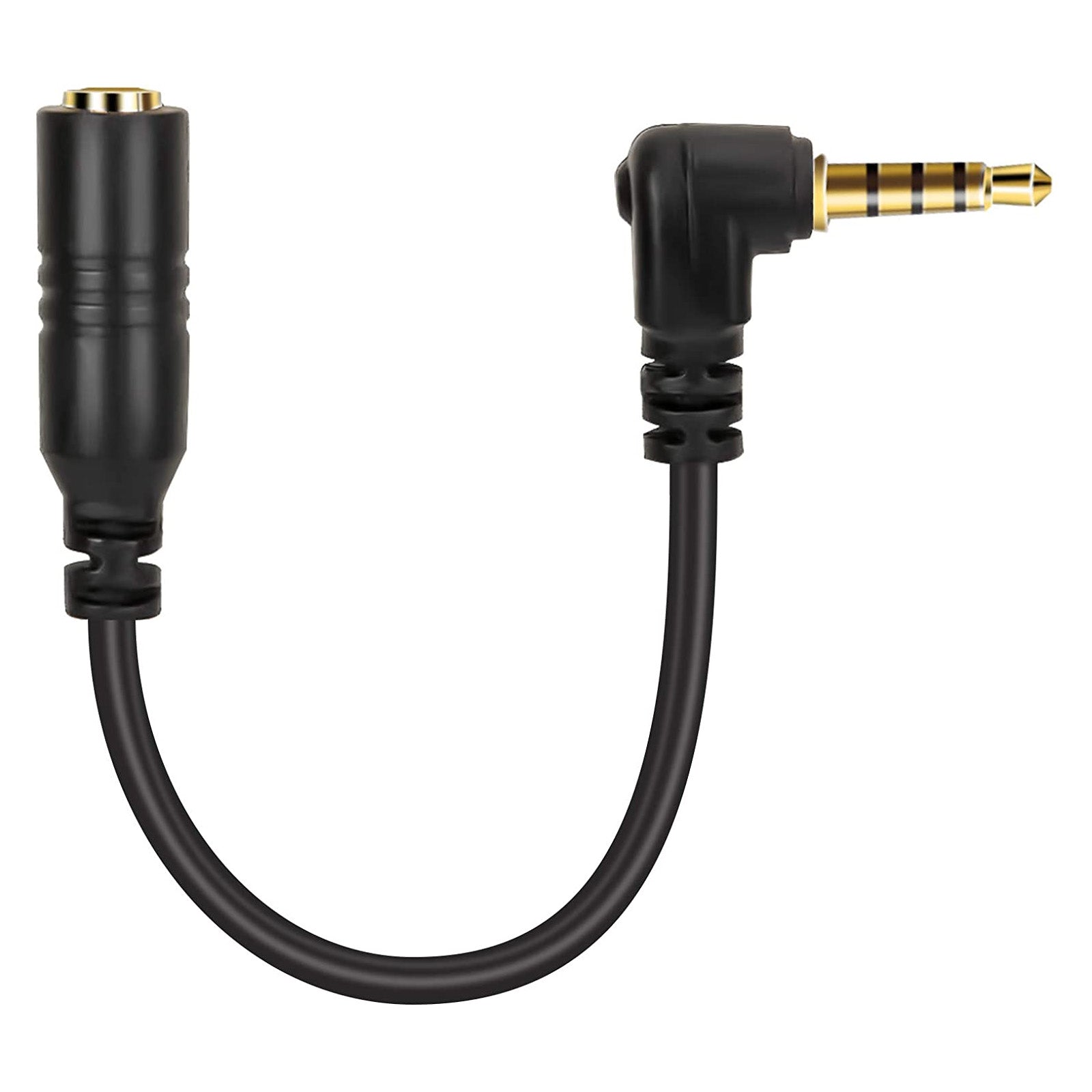 Smartphone or Tablet Microphone Adapter 3.5mm TRS Female Jack Socket to TRRS Male Jack Plug